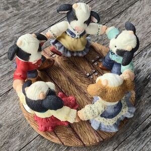 Collectible Cow figurine Mary's Moo Moos Thank Moo For Your Warmth & Friendship